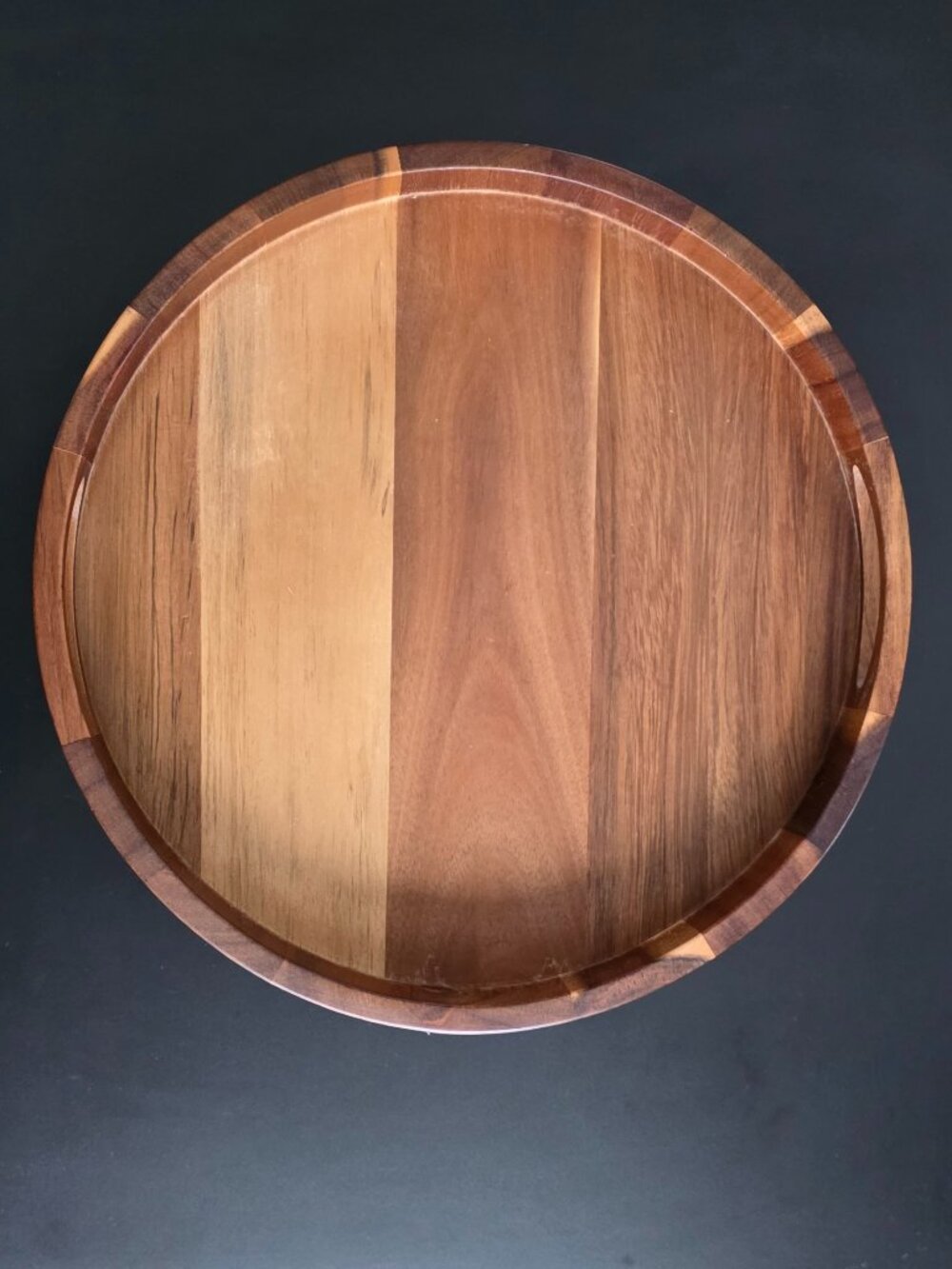 Acacia Wood Serving Board 15 inch Round Charcuterie Board